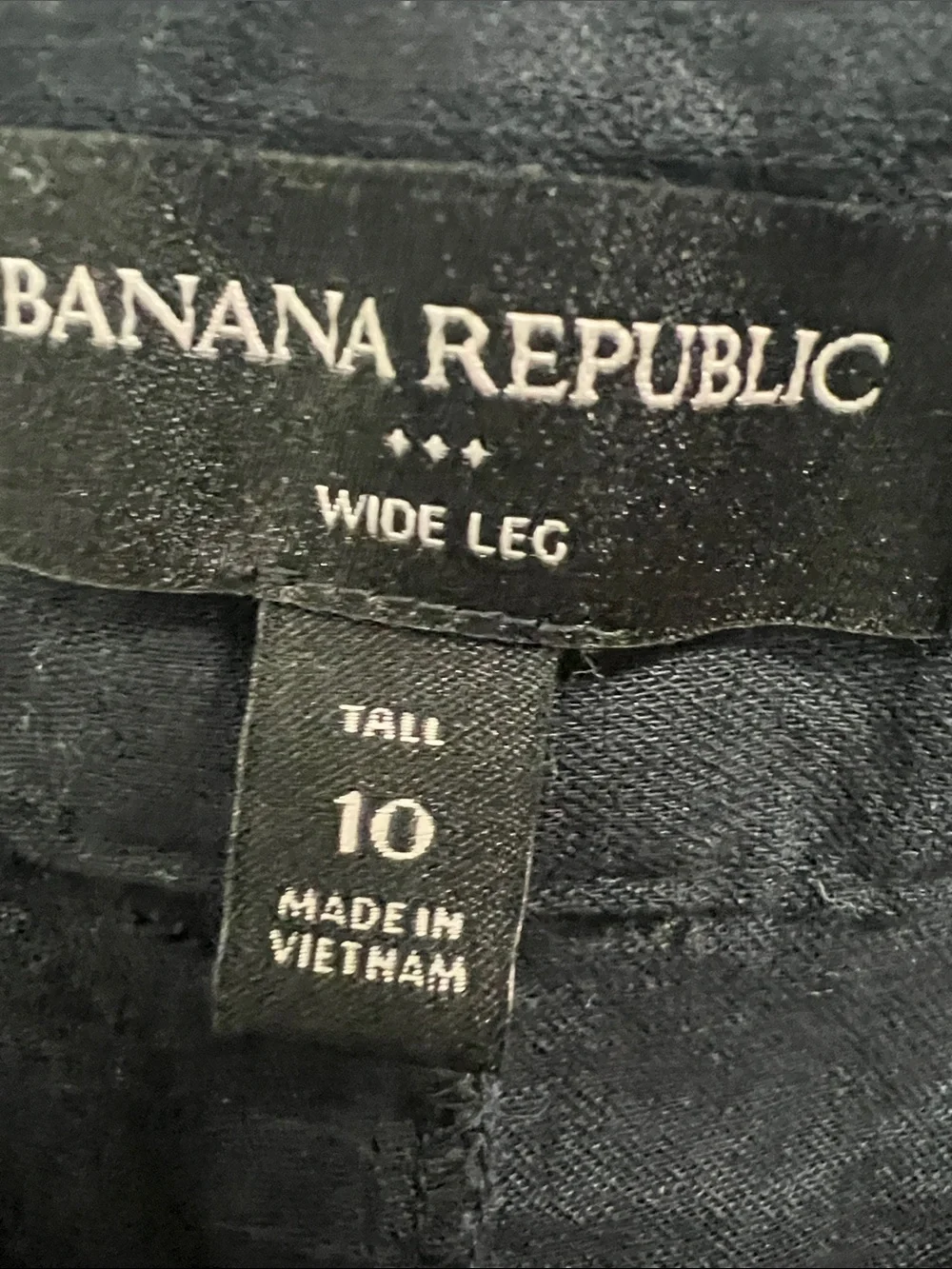 Banana Republic Linen Dress Pants - Tailored Straight Wide Leg, Size 10 Tall